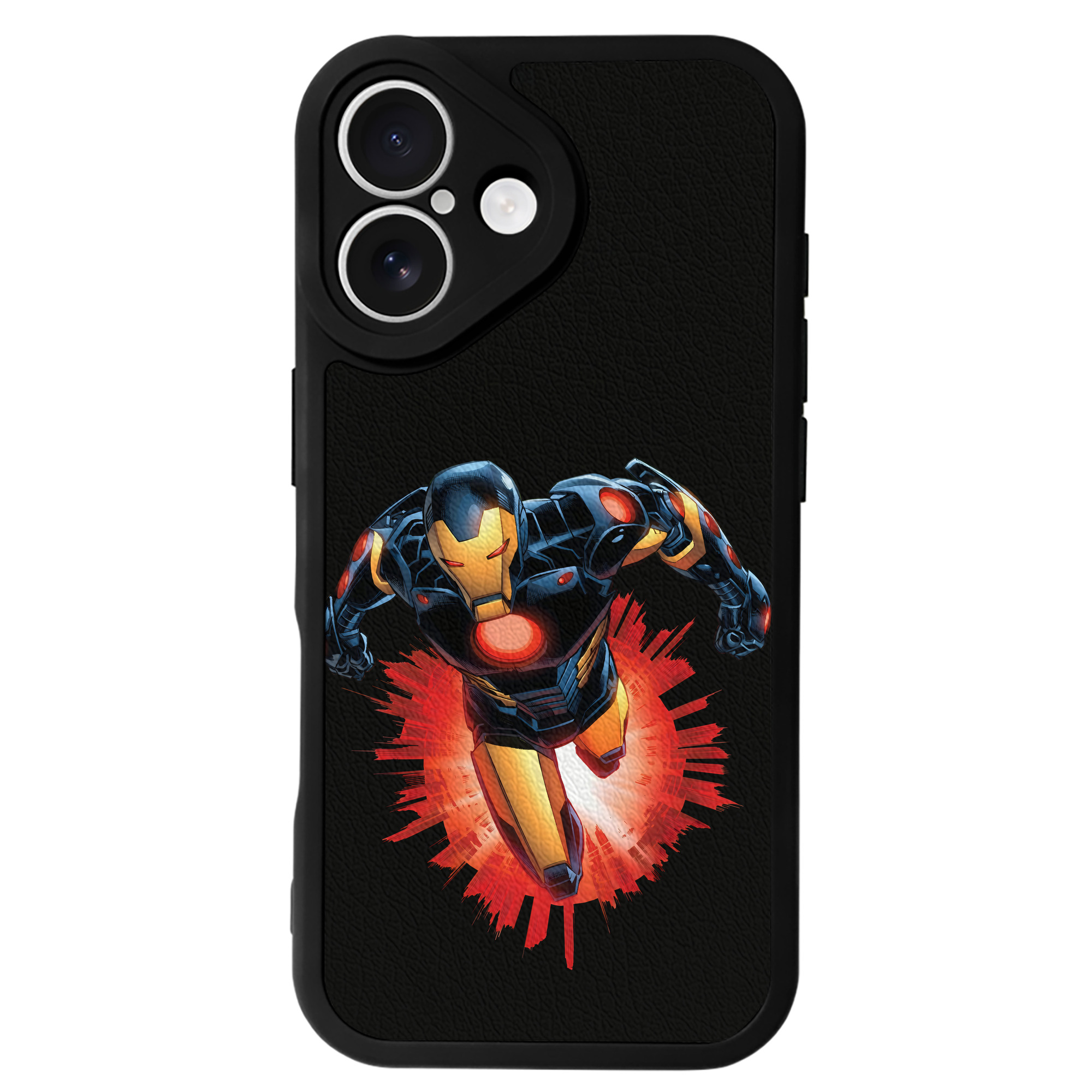 （画像用） アベンジャーズ The Avengers 【iPhone 16シリーズ対応】シリコンスマホケース（レザー調） 材質：シリコン